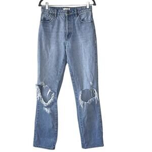ROLLAS  ORIGINAL STRAIGHT JEAN BYRON WORN‎ ORGANIC SIZE 27